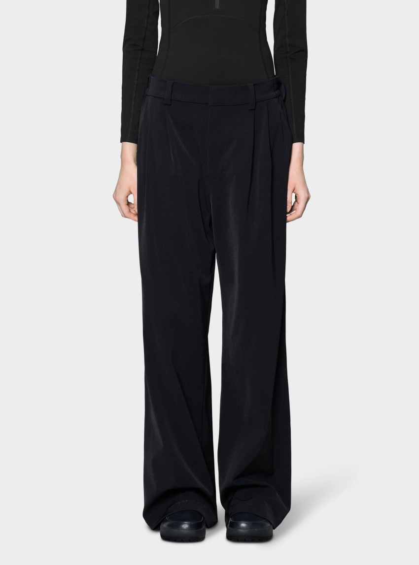 Rains Tech Woven Pants Wide - Black