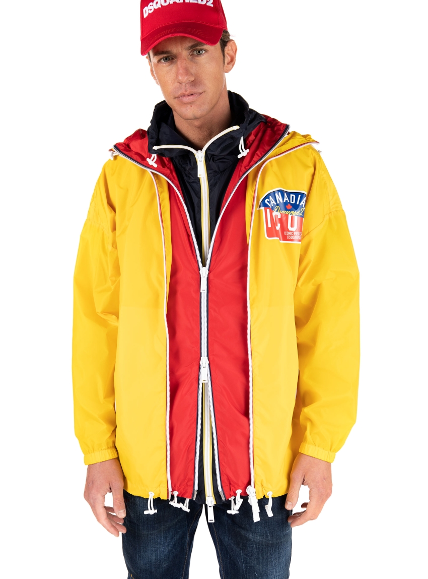 Dsquared Triple Layered Icon Windbreaker-Yellow