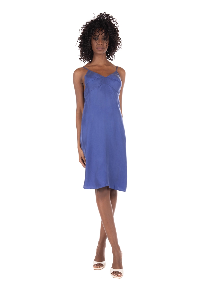 Superdry Tencel Cami Dress-Blue