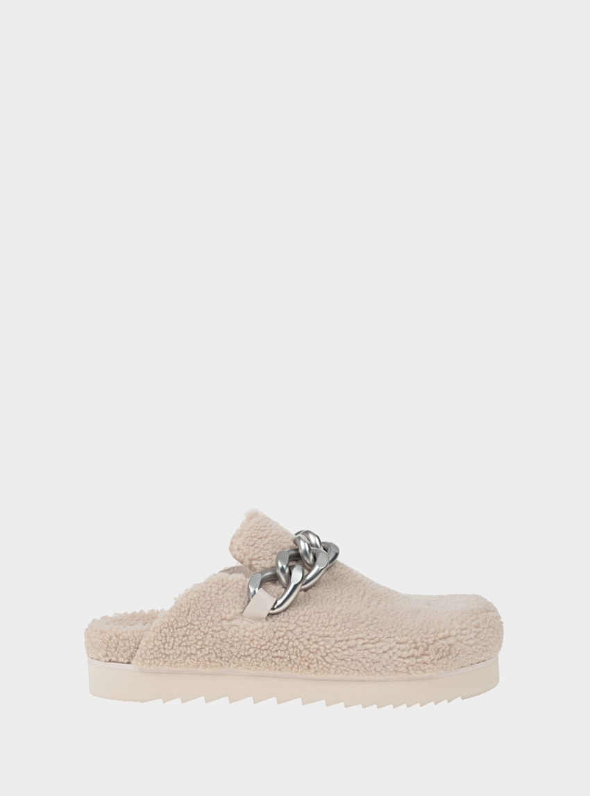 Ash Slippers Ghost Fur-Off White