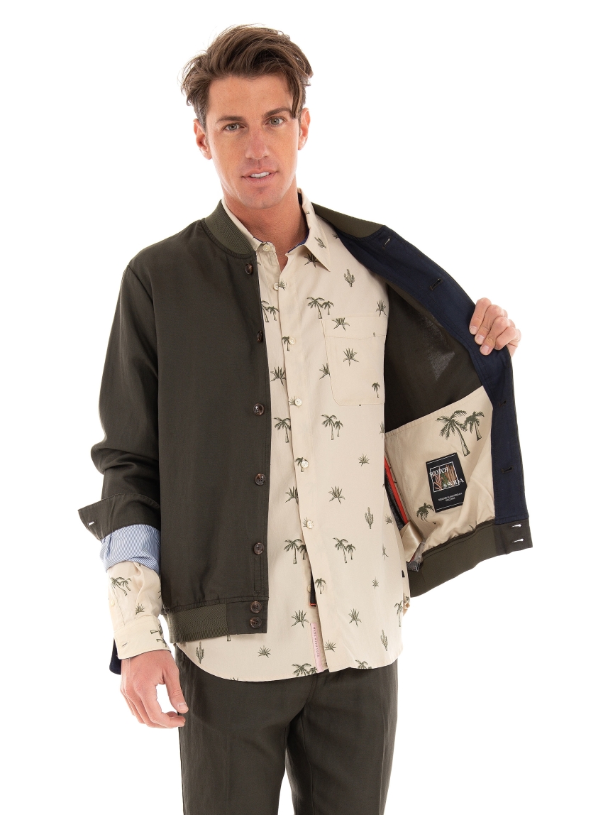 Scotch & Soda Bomber Jacket - Khaki