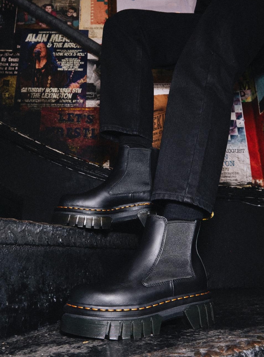 Dr Martens Audrick Platform Chelsea Boots - Black