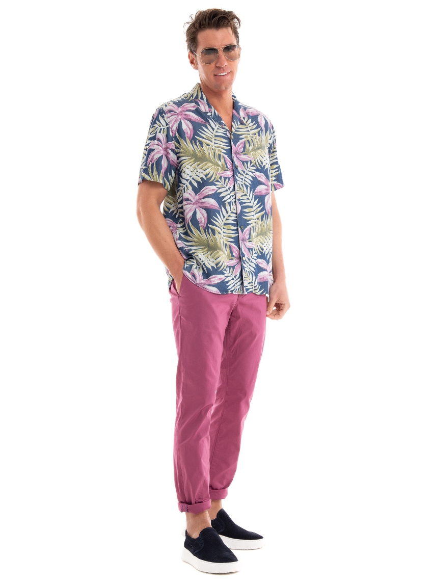 Scotch & Soda Allover Printed Camp Shirt - Multi Colors