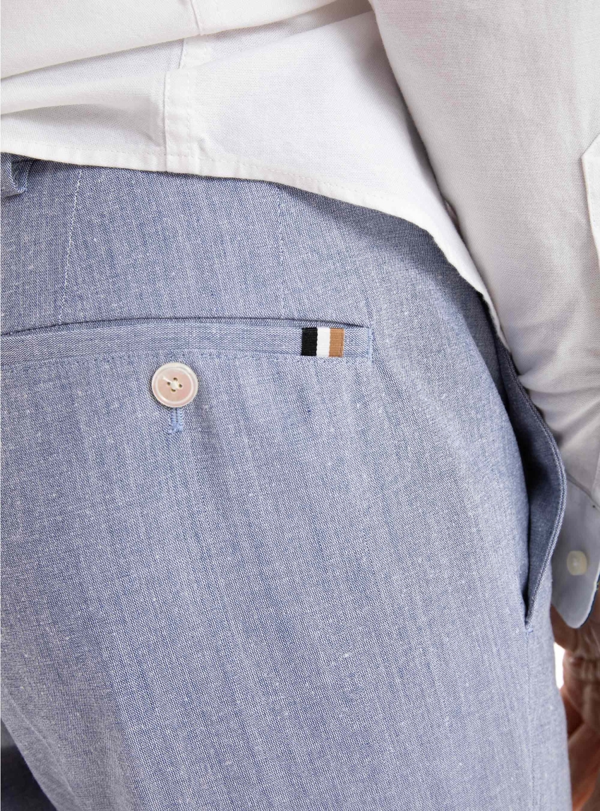 BOSS Slim Fit Trousers H-Genius-224 - Light Blue