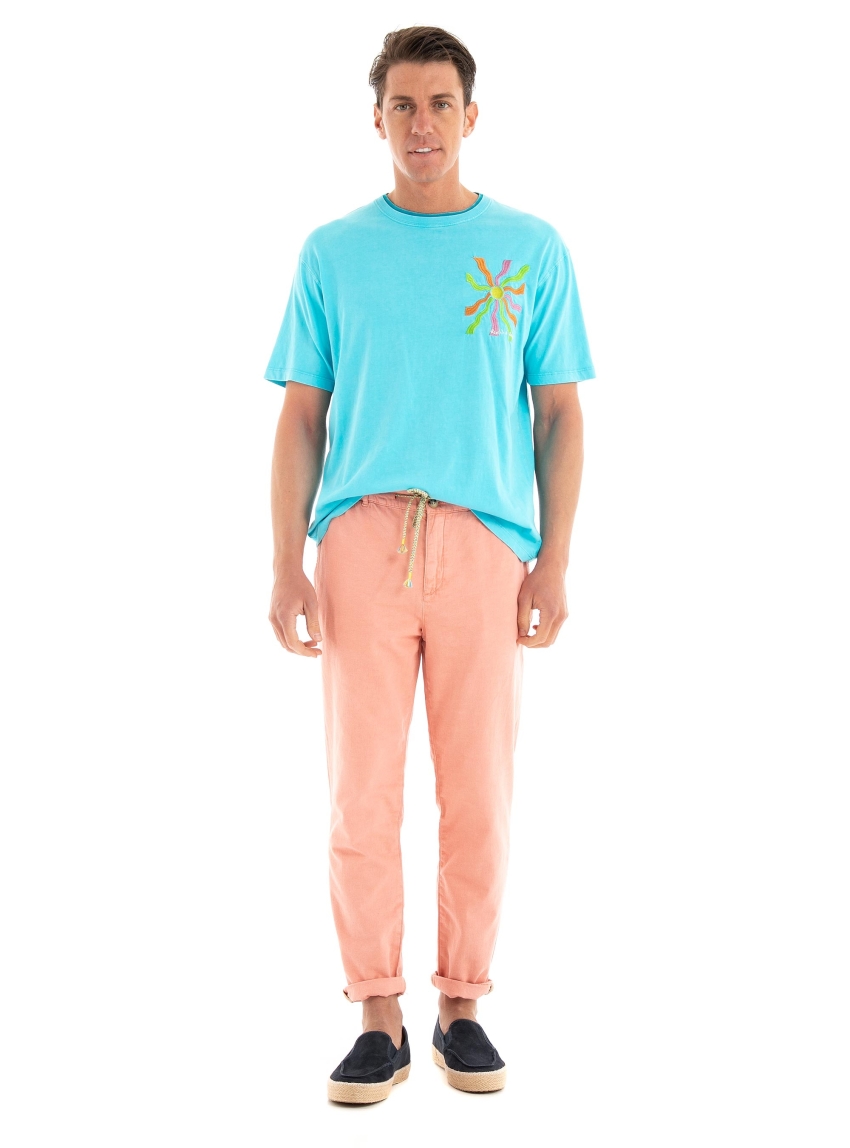 Scotch & Soda The Drift Garment-Dyed Jogger Pants - Dusty Pink