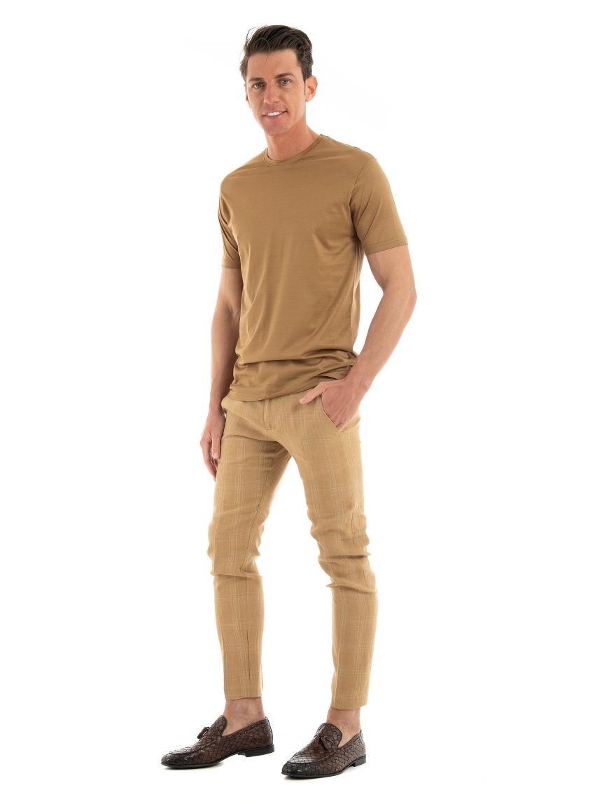 Paul Miranda Slim Fit T-Shirt - Rust Brown