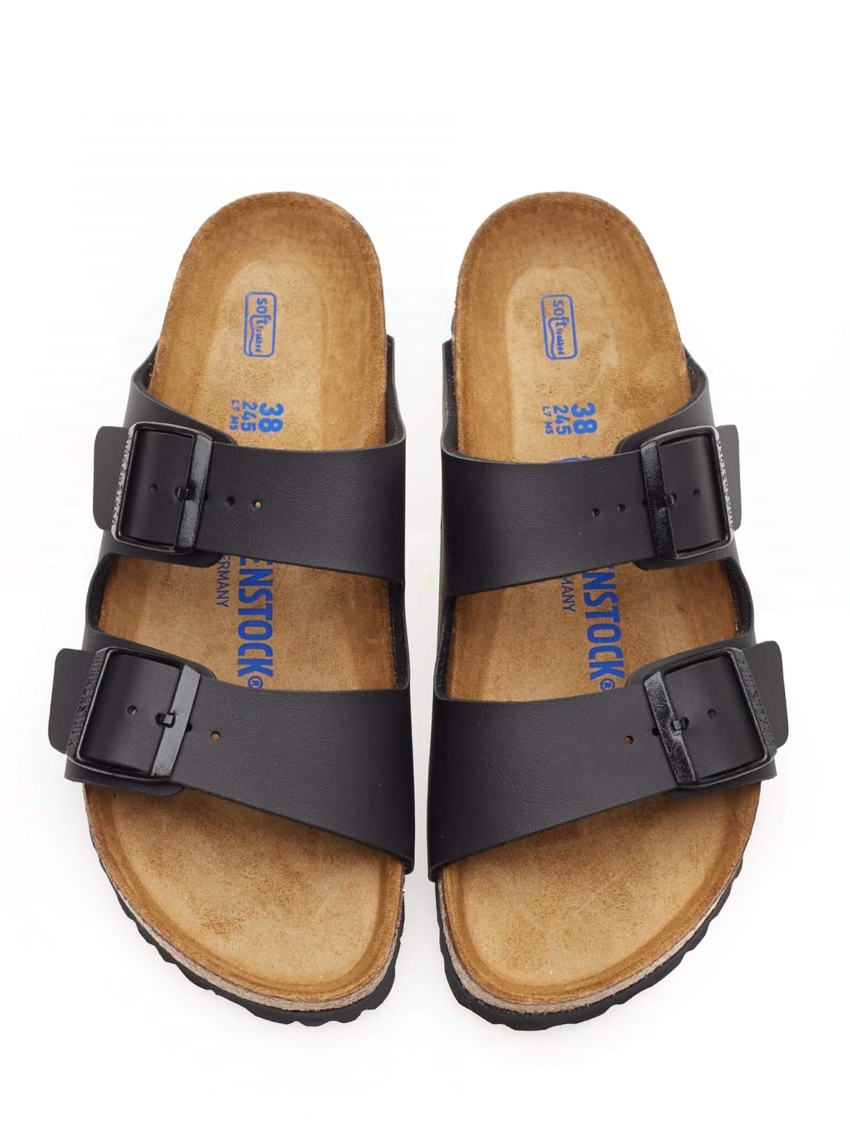 Birkenstock Arizona Soft Footbed Narrow Fit Sandals - Black