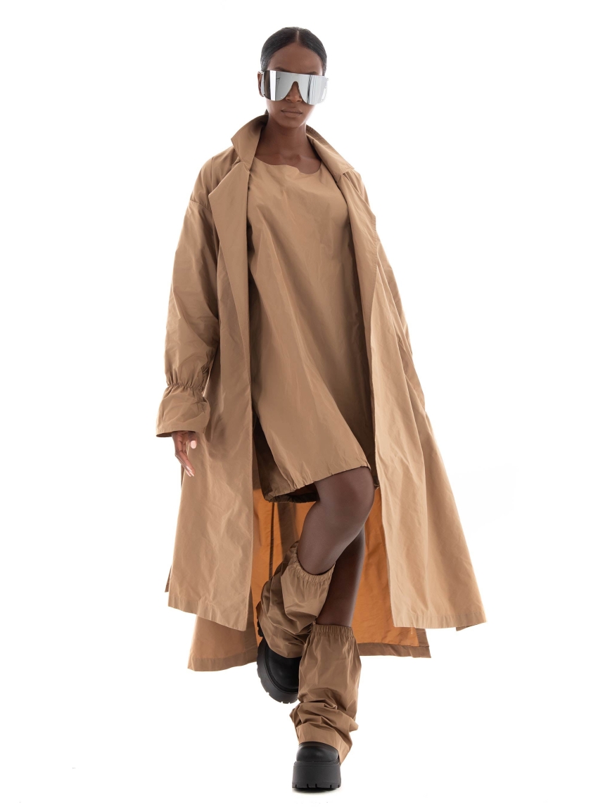 Collectiva Noir Dove Leg Warmers - Dark Beige