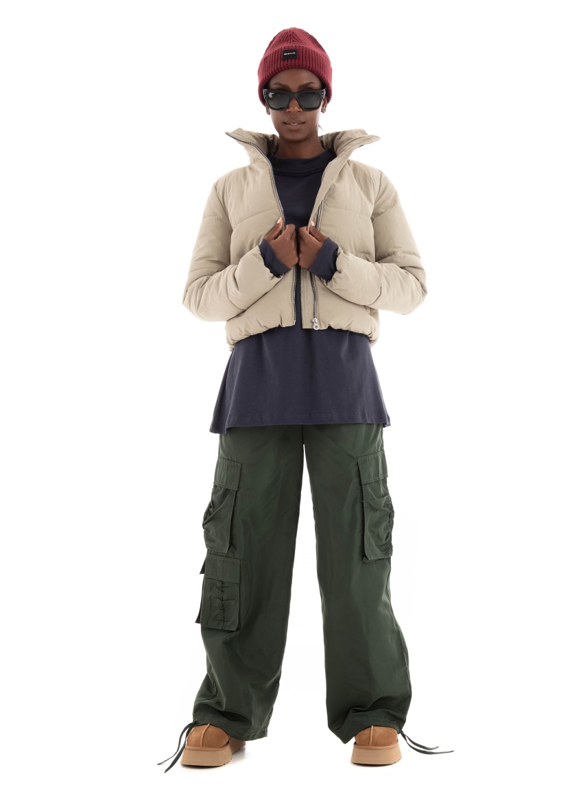 Only Dolly Short Puffer Jacket - Light Beige