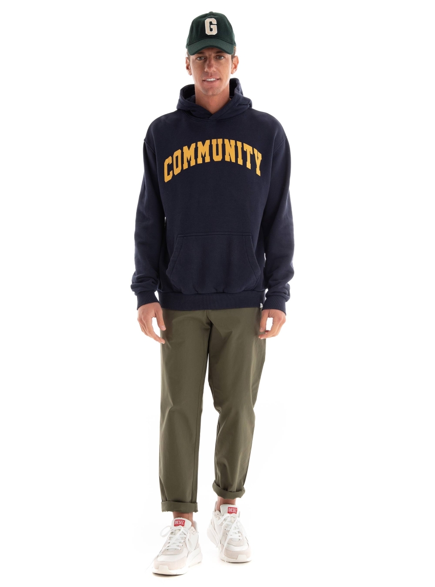 Les Deux Deacon Hoodie - Dark Blue