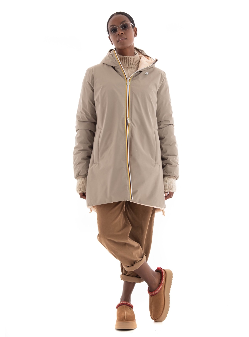 K-Way Sophie Eco Stretch Thermo Reversible Jacket - Beige