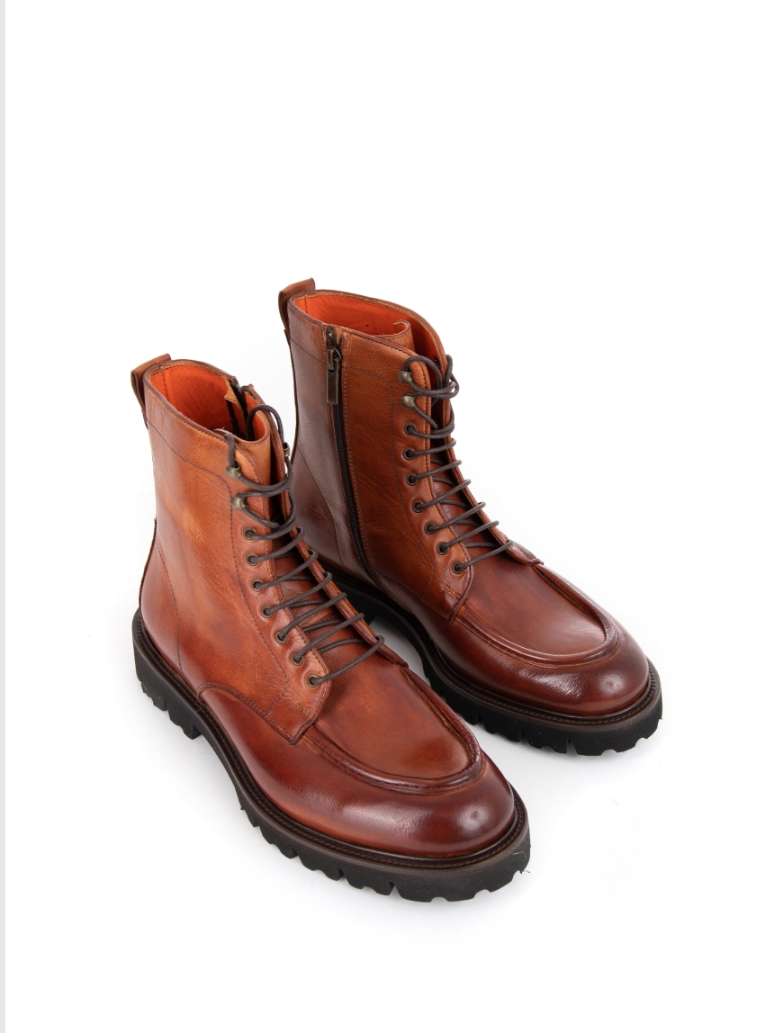 Per La Moda Boots - Cognac