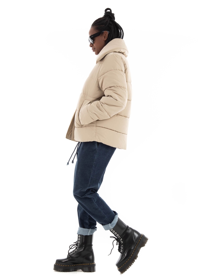 Barbour Relaxed Fit Germaine Quilted Jacket - Ecru