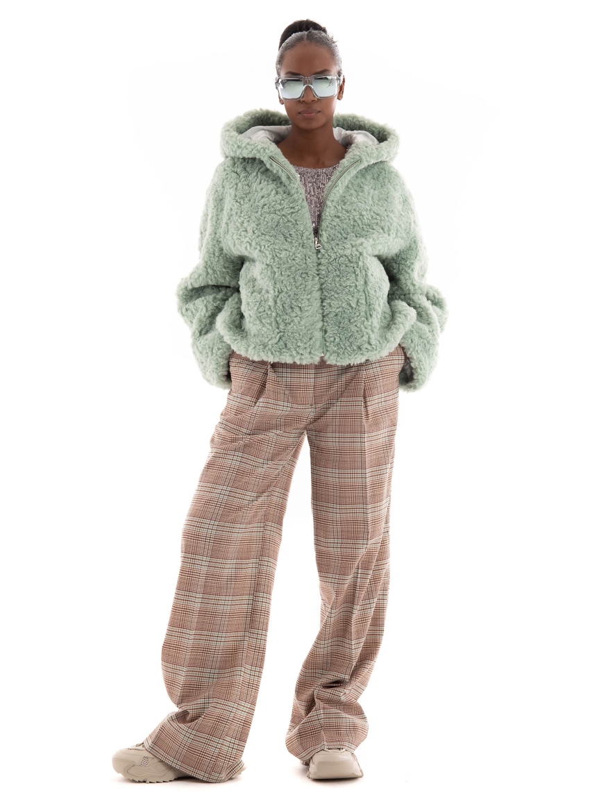 Jakke Daphne Faux Fur Coat - Mint