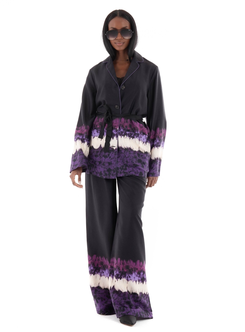 Scotch & Soda Eleni High Rise Wide Leg Pants - Multi Colors