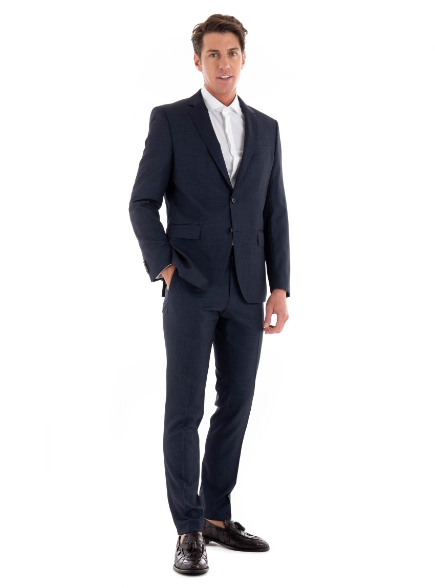 BOSS Slim Fit Pants H-Genius-MM-224 - Dark Blue