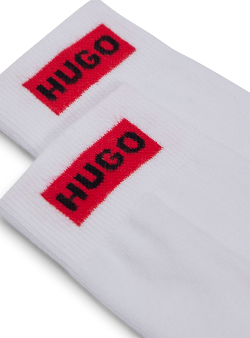 HUGO Two Pack Socks 2P RS LABEL CC W - White