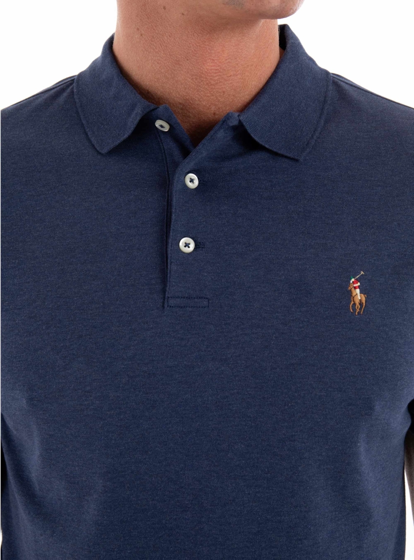 Polo Ralph Lauren Custom Slim Fit Polo Shirt - Navy