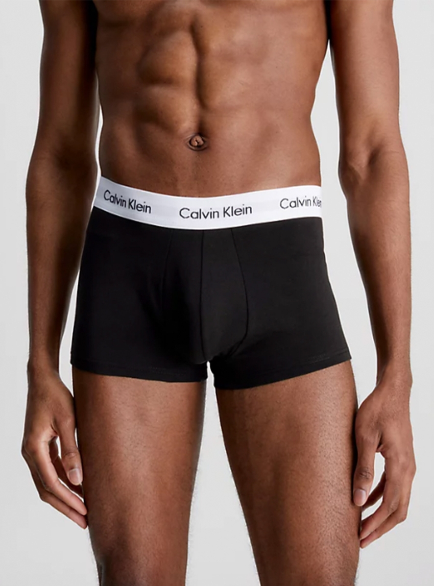 Calvin Klein 3 Pack Low Rise Trunk - Black