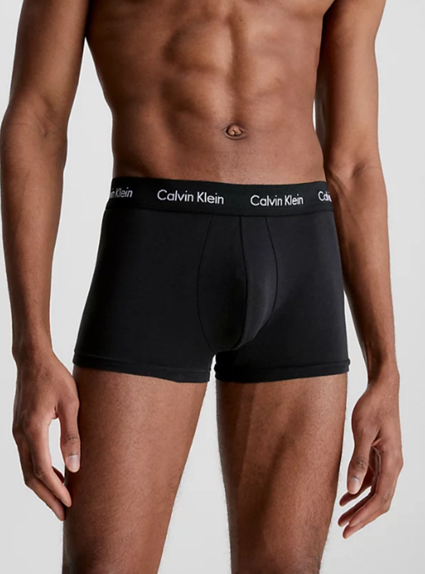 Calvin Klein 3 Pack Low Rise Trunk - Black
