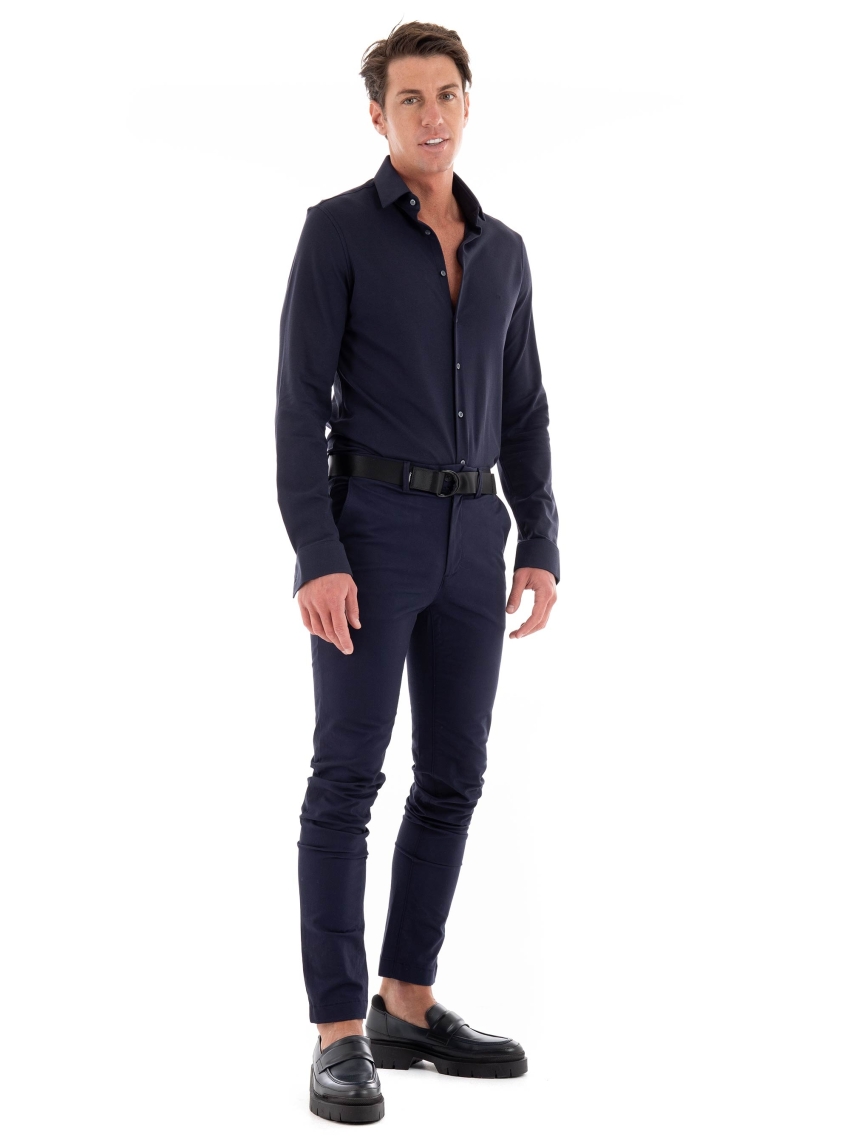 Calvin Klein Modern Twill Slim Chino Pants - Dark Blue