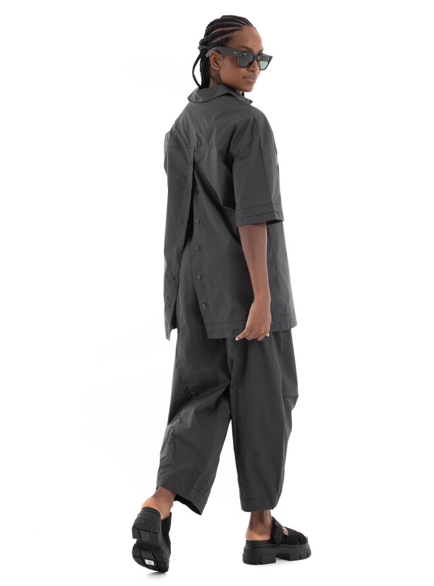 Black & Black Shirt - Dark Grey