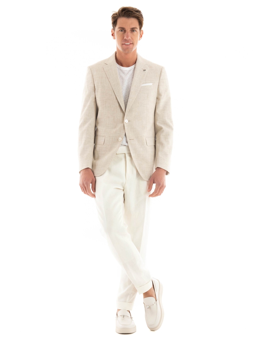 BOSS Slim Fit Blazer H-Hutson-233 - Dark Beige