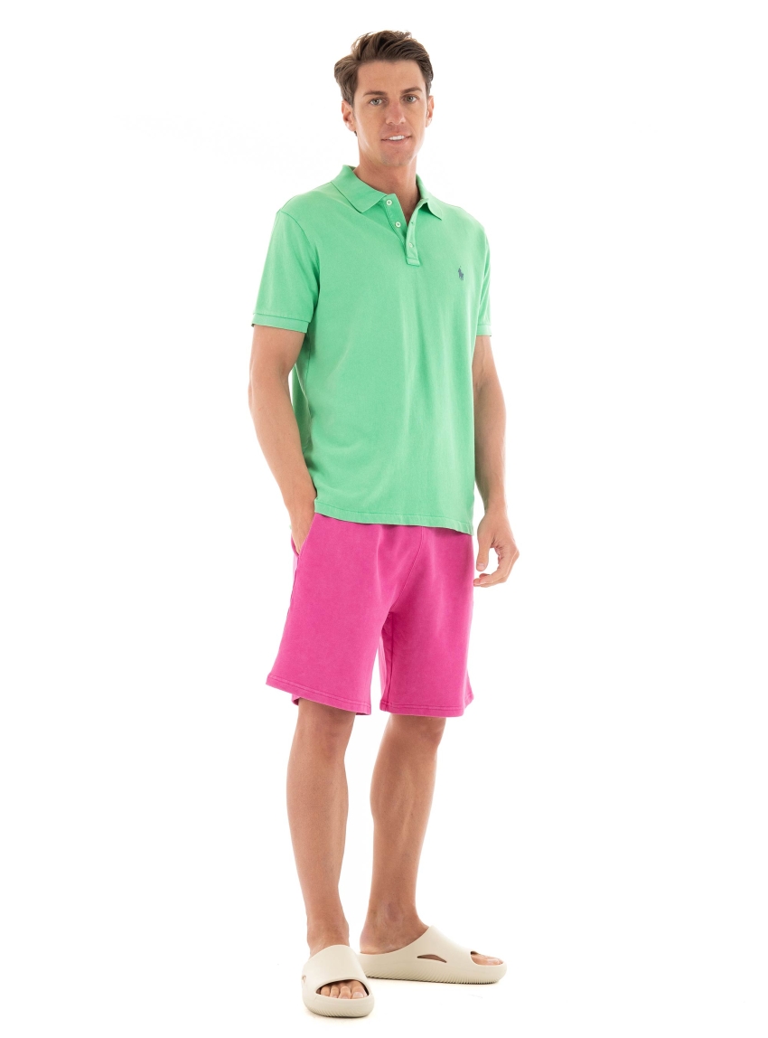 Polo Ralph Lauren Custom Slim Fit Spa Terry Polo Shirt - Light Green