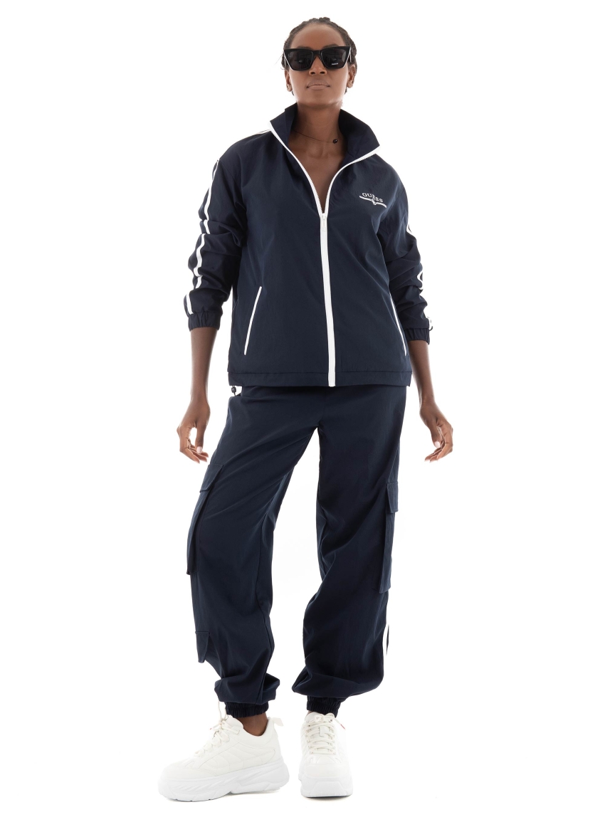 Guess Arleth Mid Rise Cargo Pants - Dark Blue