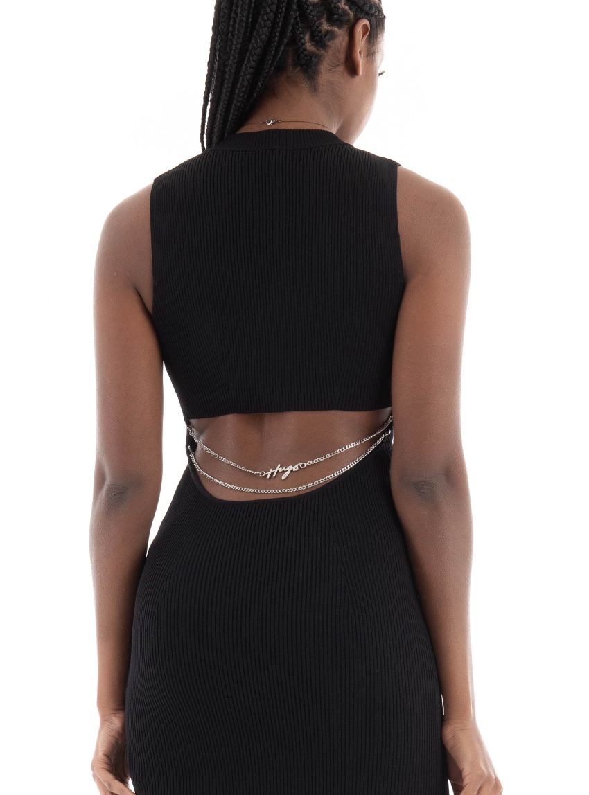 HUGO Knit Slim Fit Dress Sepinny - Black