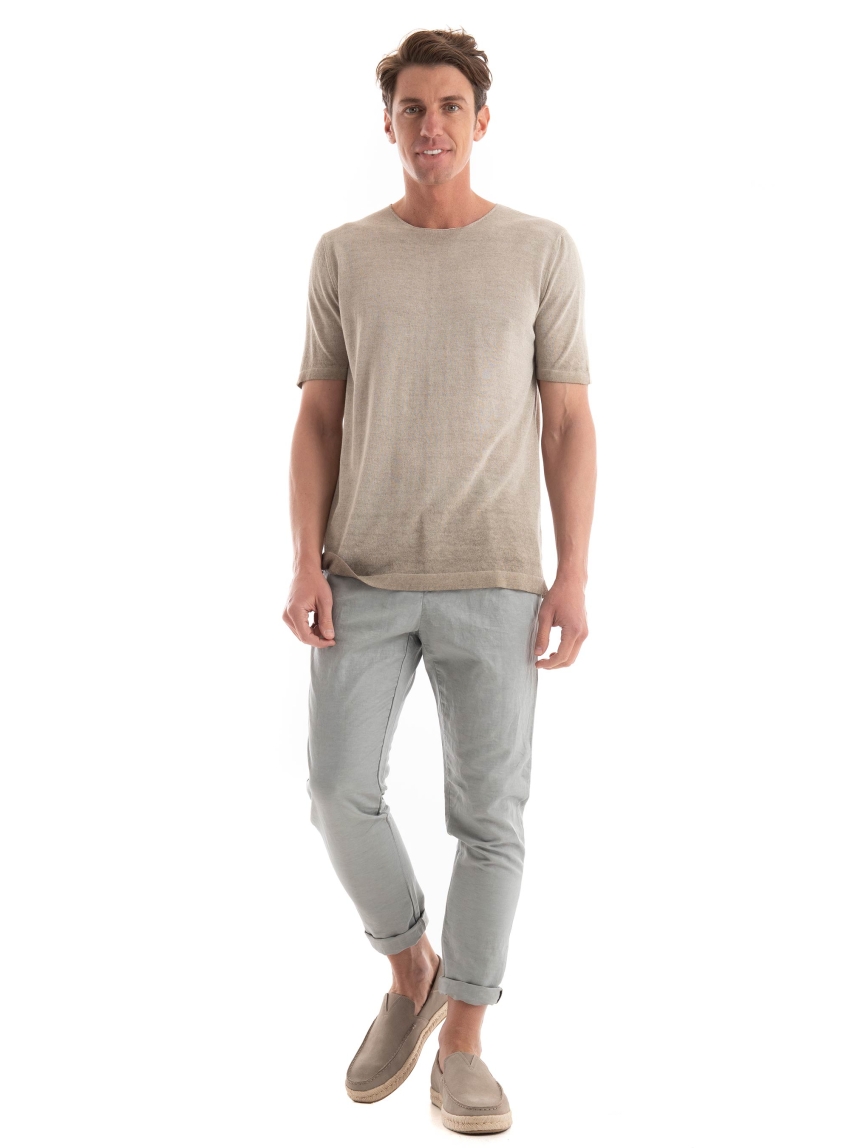 Paul Miranda Knitted T-Shirt - Beige