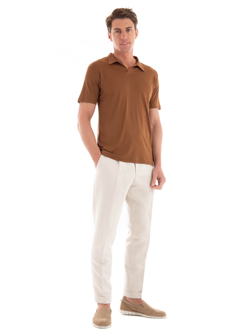 Paul Miranda Polo Shirt - Rust