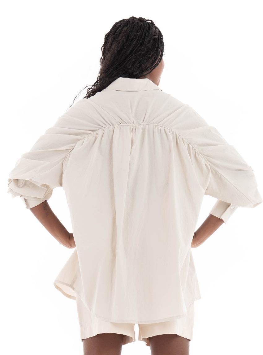 Black & Black Shirt - White