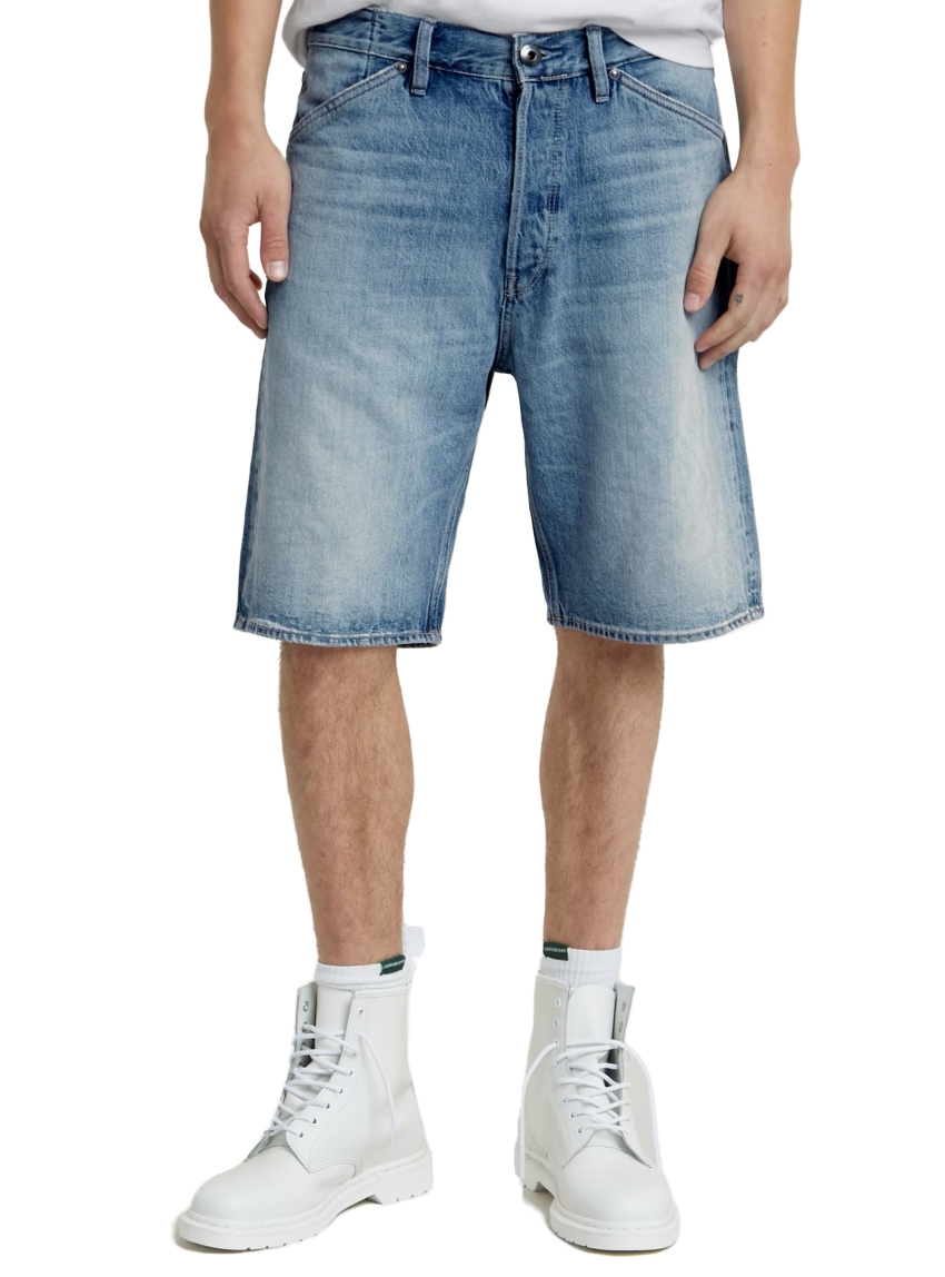 G-Star Denim Loose Shorts - Light Aged Denim