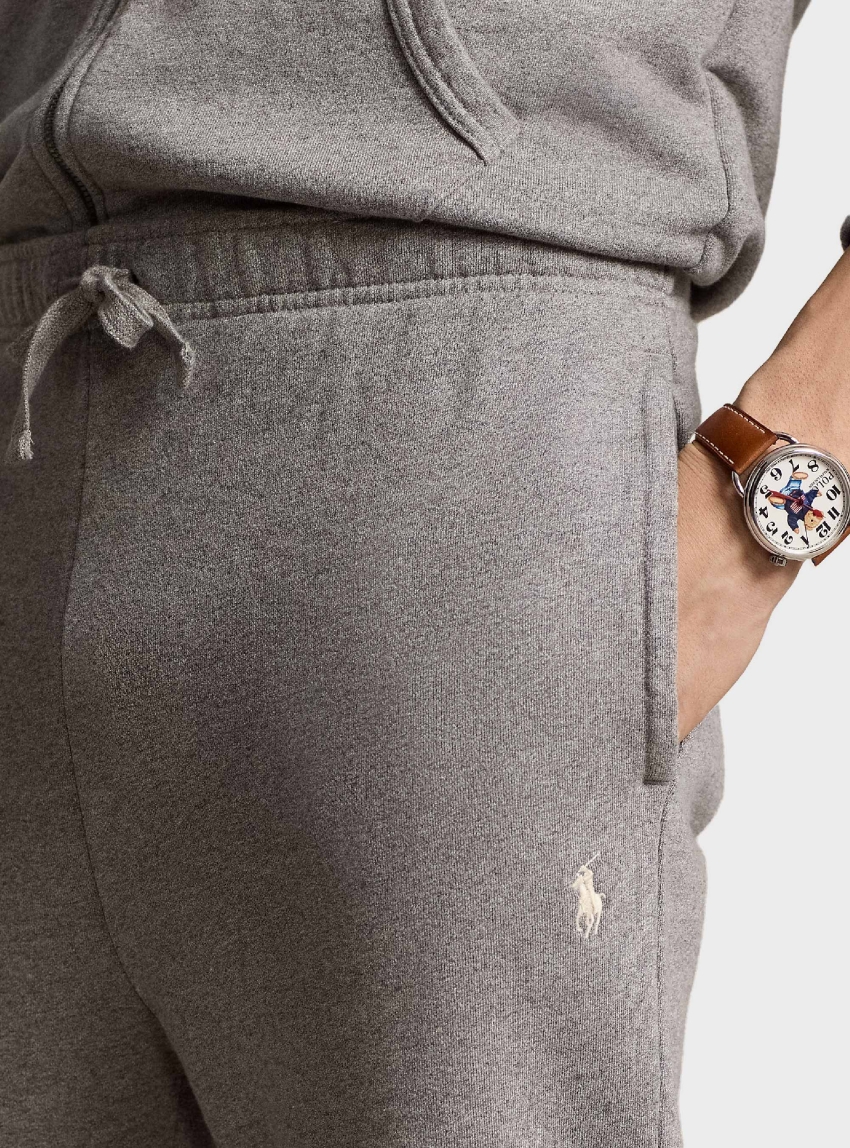 Polo Ralph Lauren Loopback Fleece Tracksuit Bottoms - Dark Grey Melange 