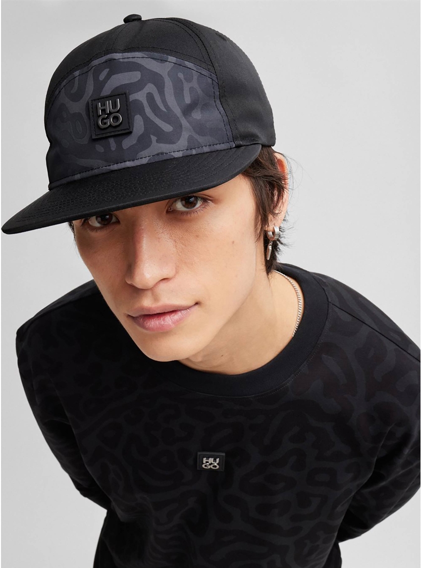HUGO Logo Cap Lars-PP-ME - Black