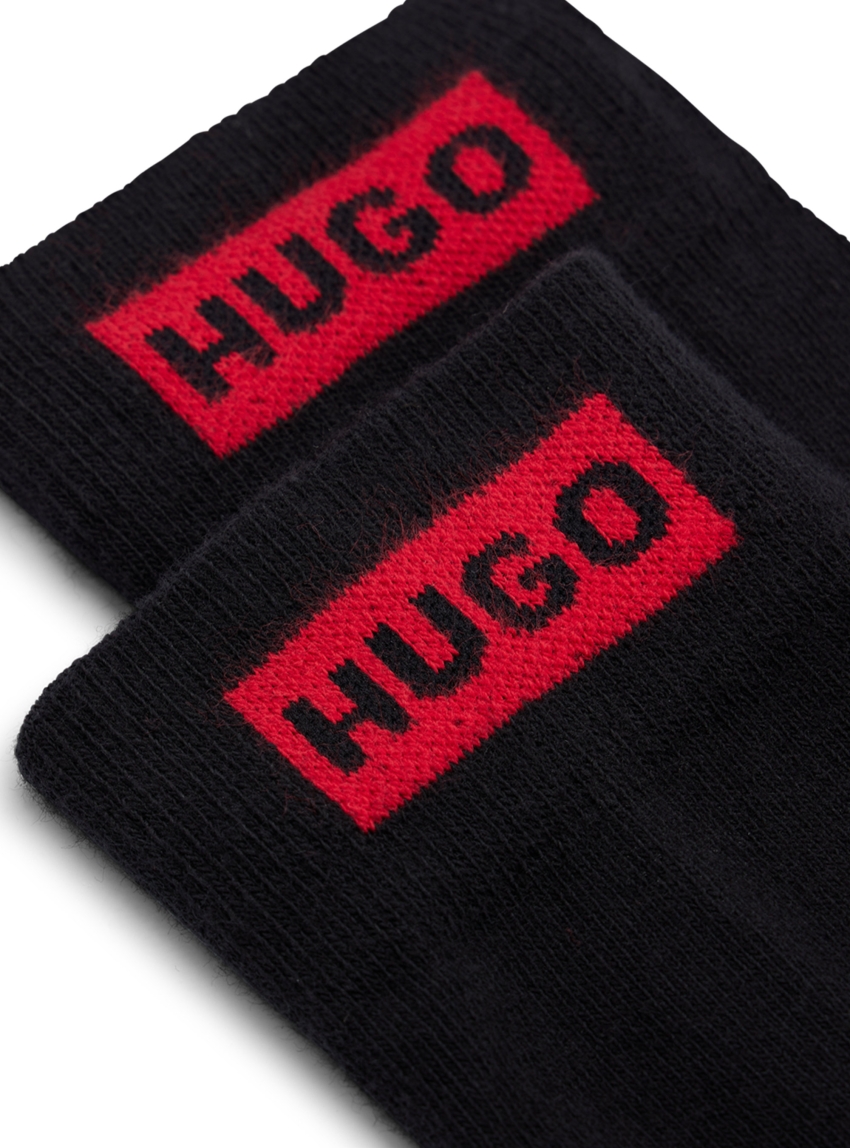 HUGO Two Pack Socks 2P RS LABEL CC W - Black