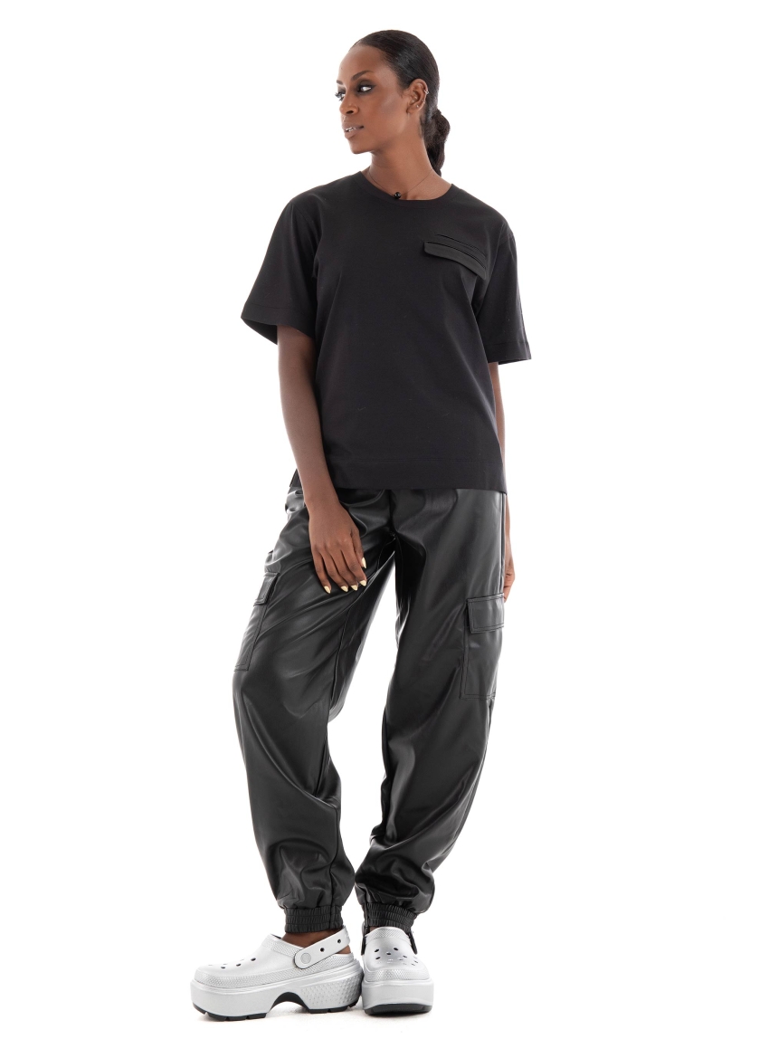 BOSS Regular Fit T-Shirt Elpha_pocket - Black