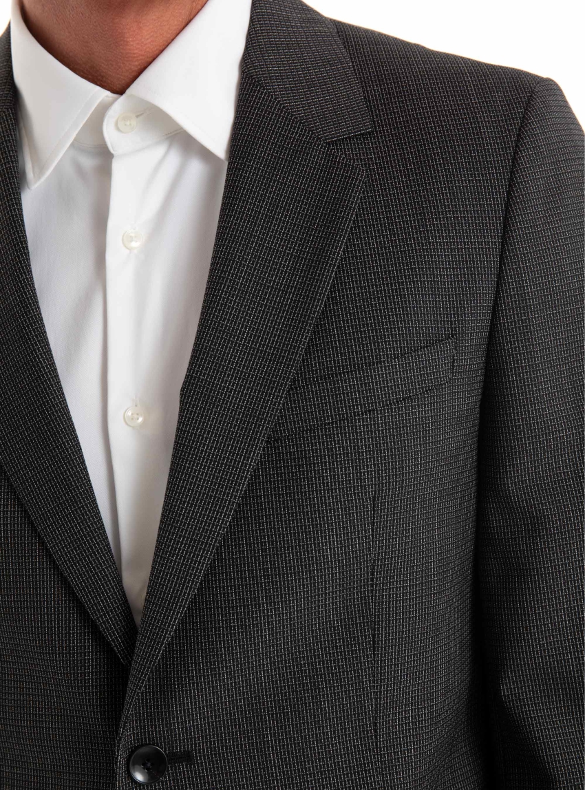 BOSS Slim Fit Virgin Wool Blazer H-Houston-243 - Black