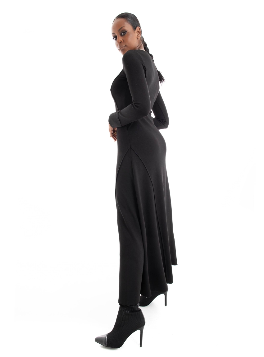 Ioanna Kourbela 'Polished' Midi Dress - Black