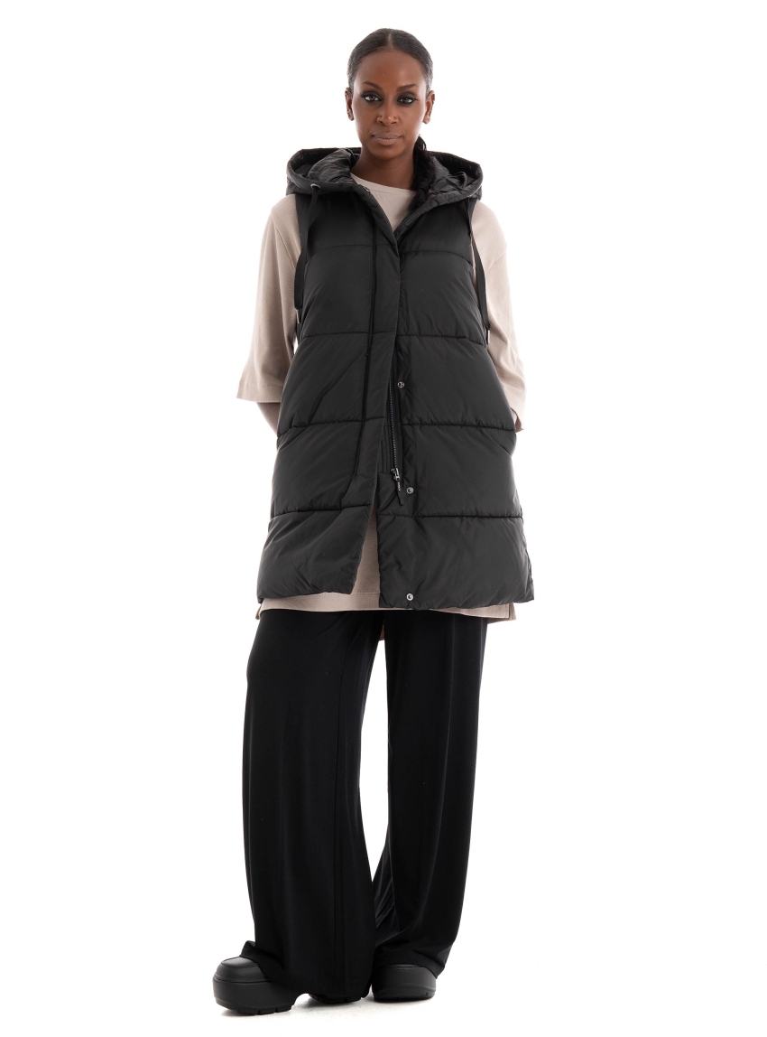 Only Asta Puffer Waistcoat - Black