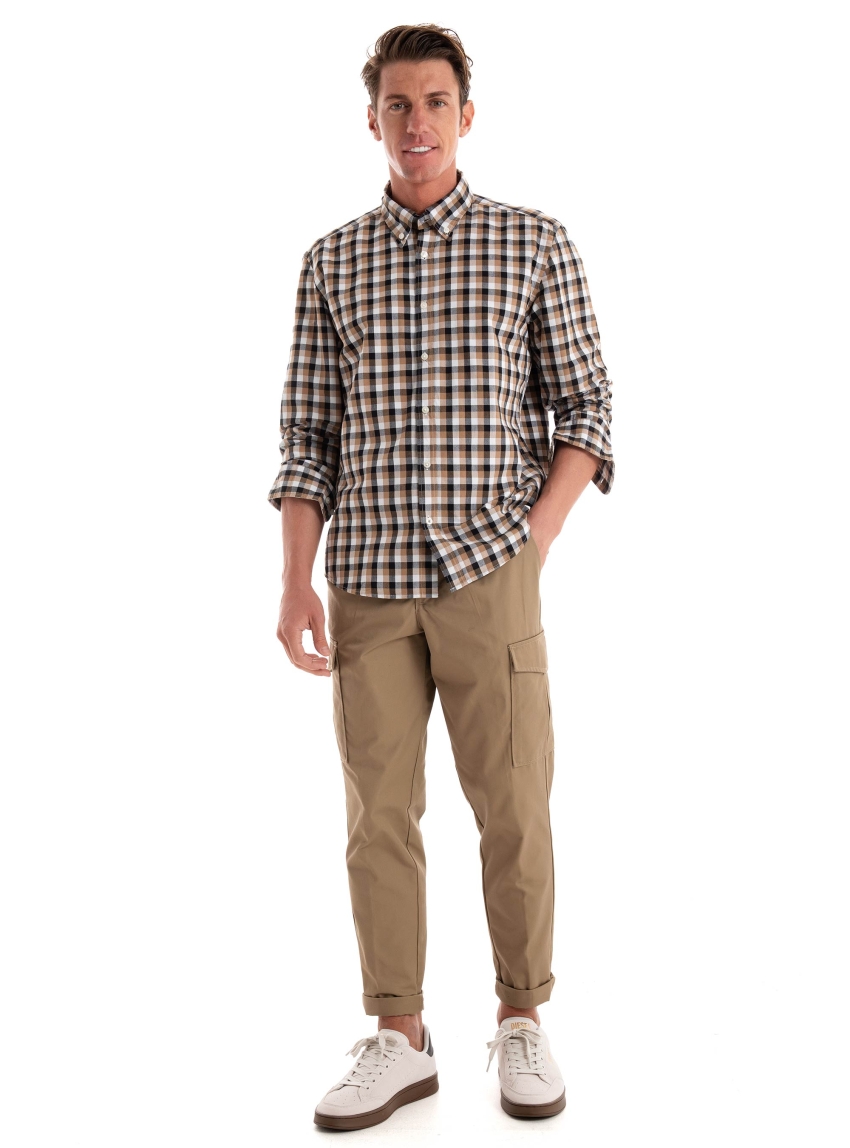 Jack & Jones Bill Clean Tapered Cargo Pants - Dark Beige