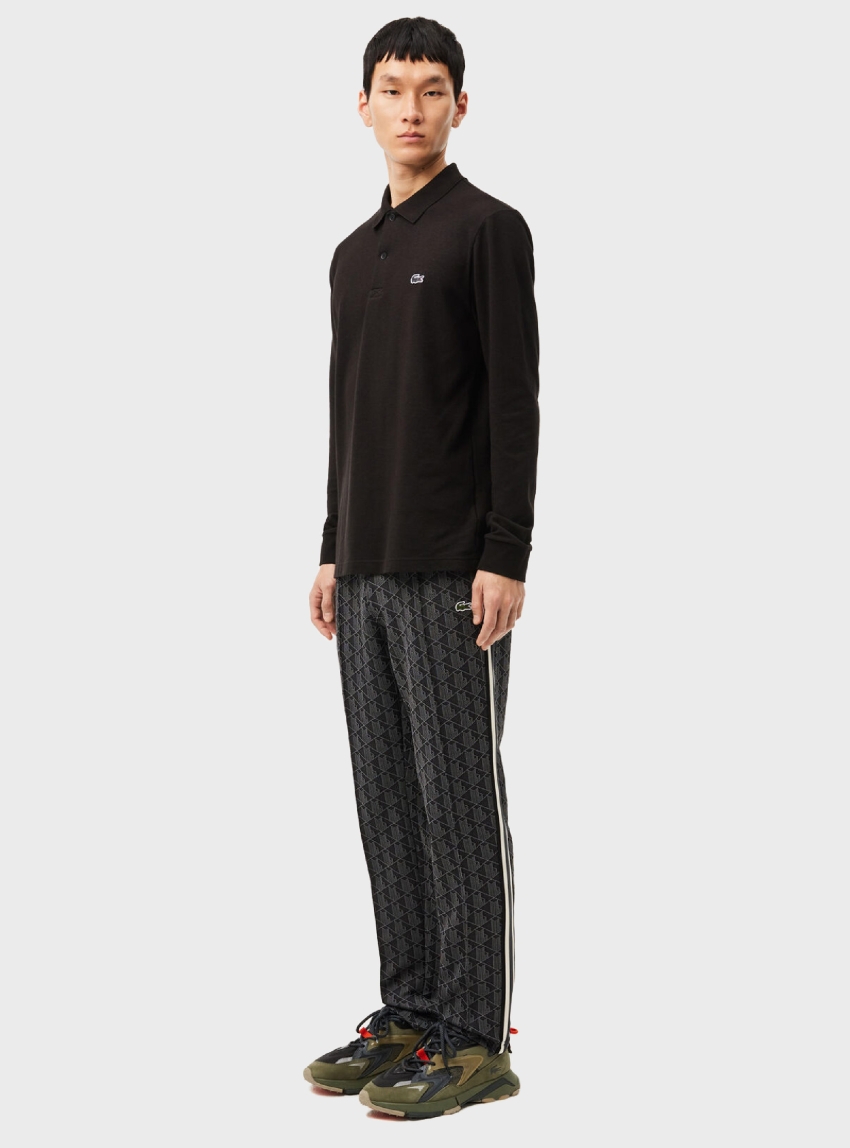 Lacoste Paris Monogram Jacquard Track Pants - Black