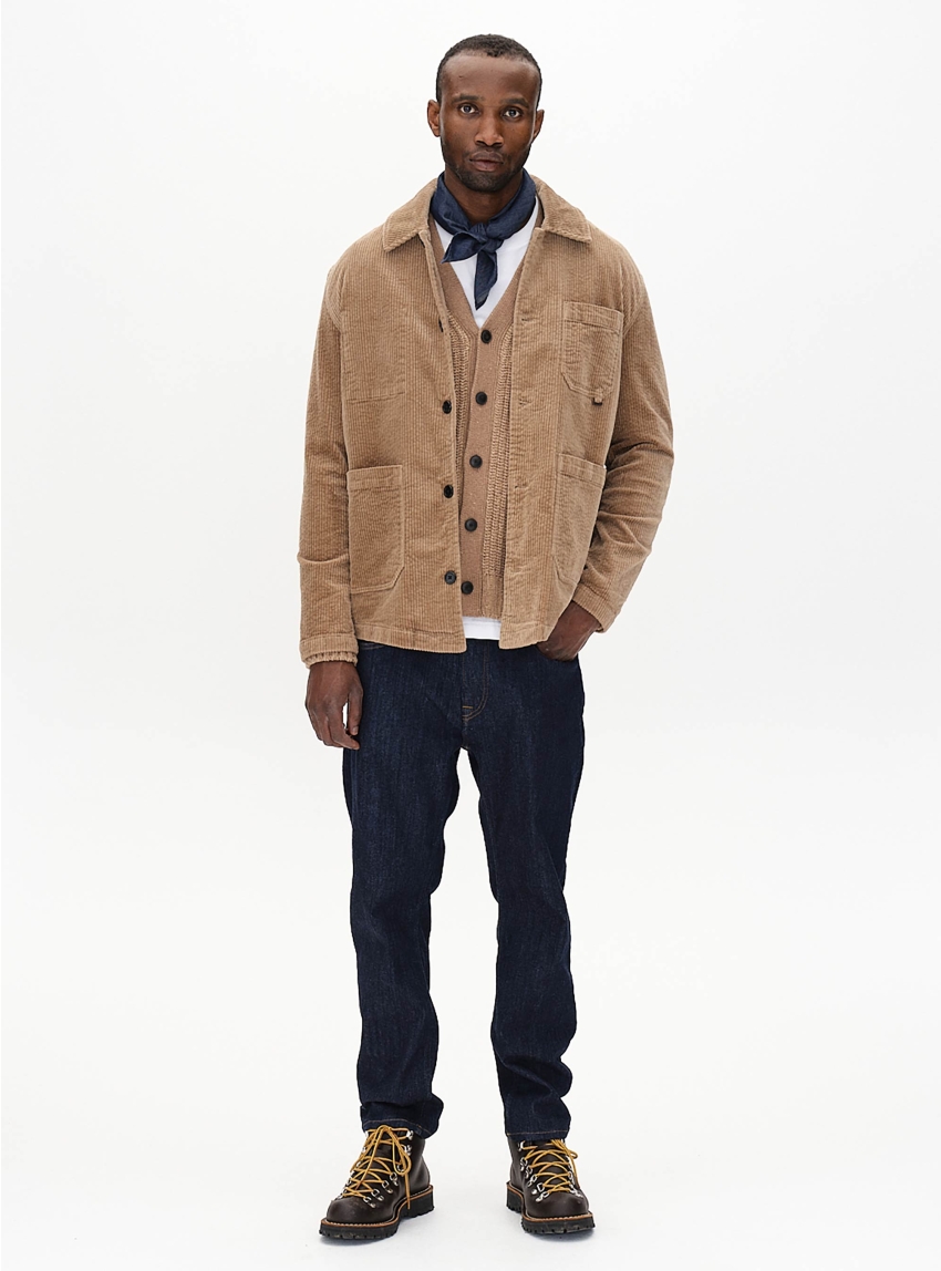 Gabba Carl FX Loose Straight Fit Jeans - Unwashed Denim