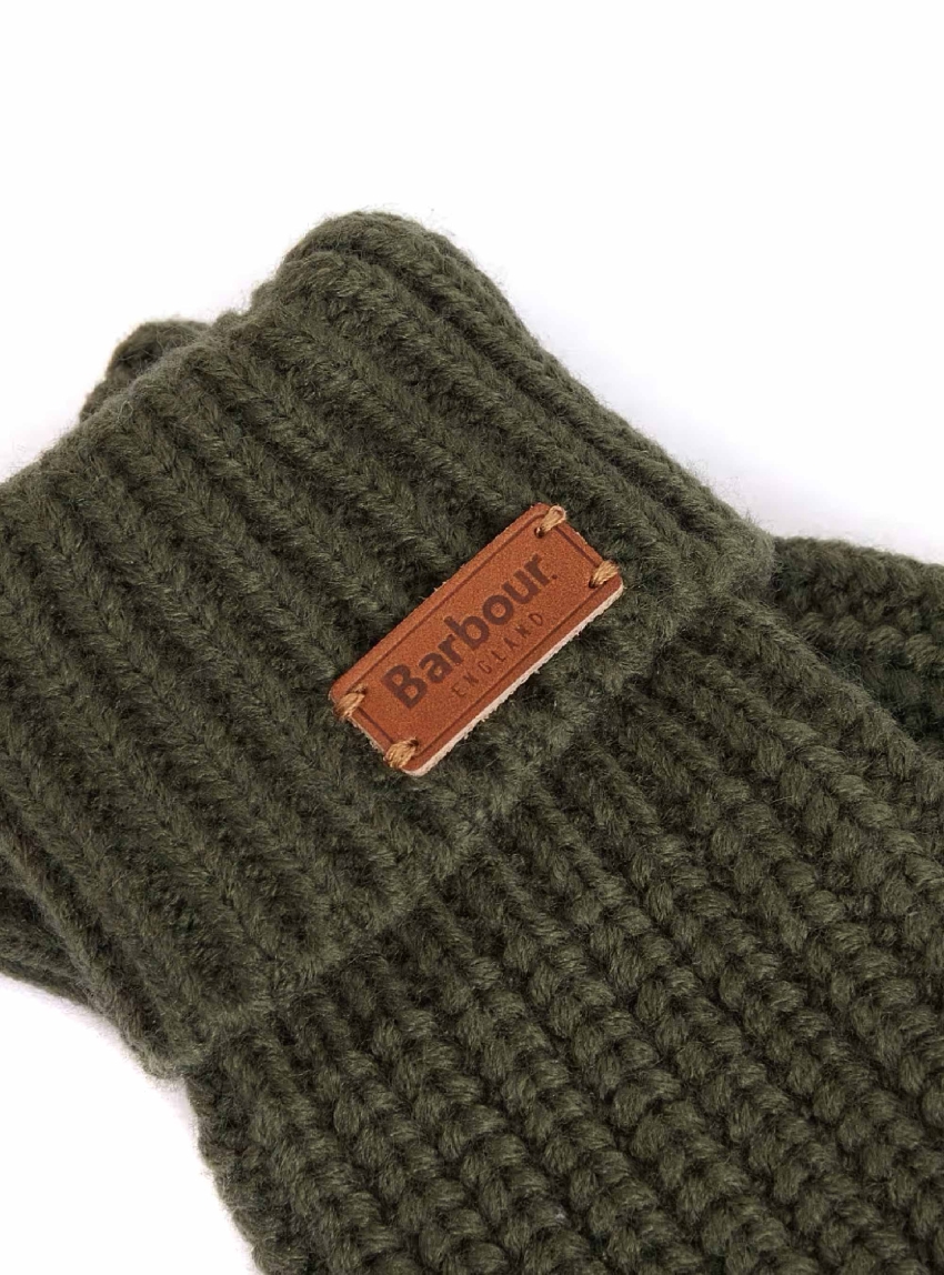 Barbour Saltburn Knitted Gloves - Olive 