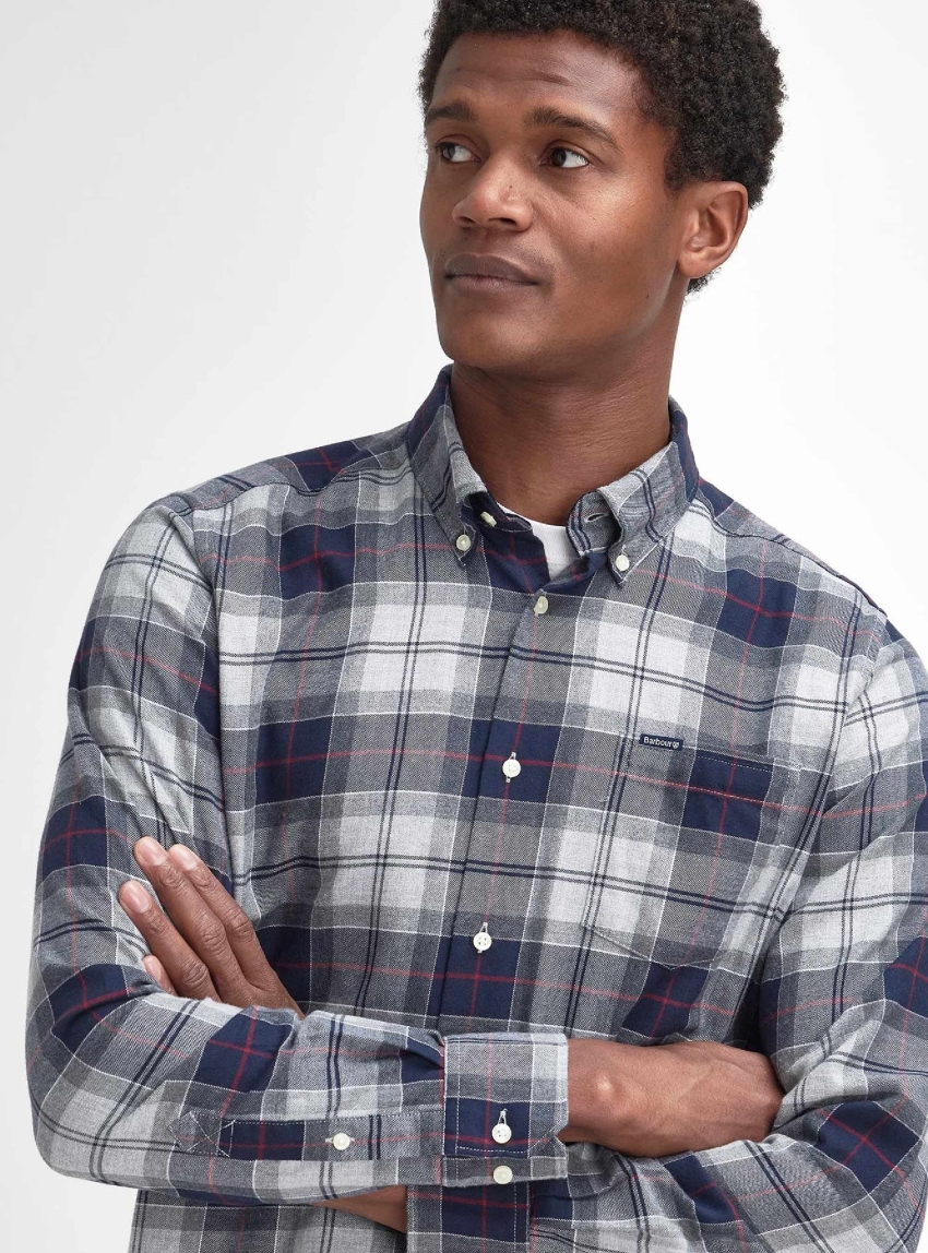 Barbour Fortrose Tailored Long-Sleeved Shirt - Blue