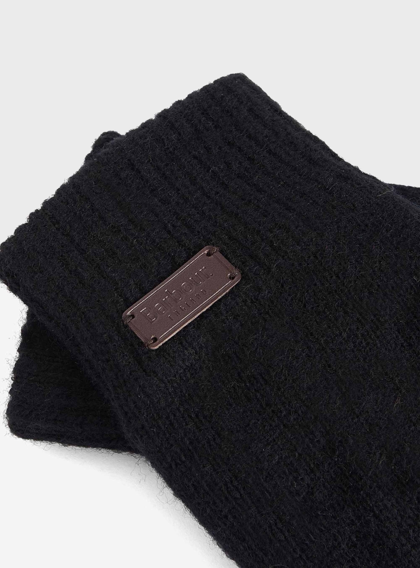 Barbour Carlton Knitted Gloves - Black