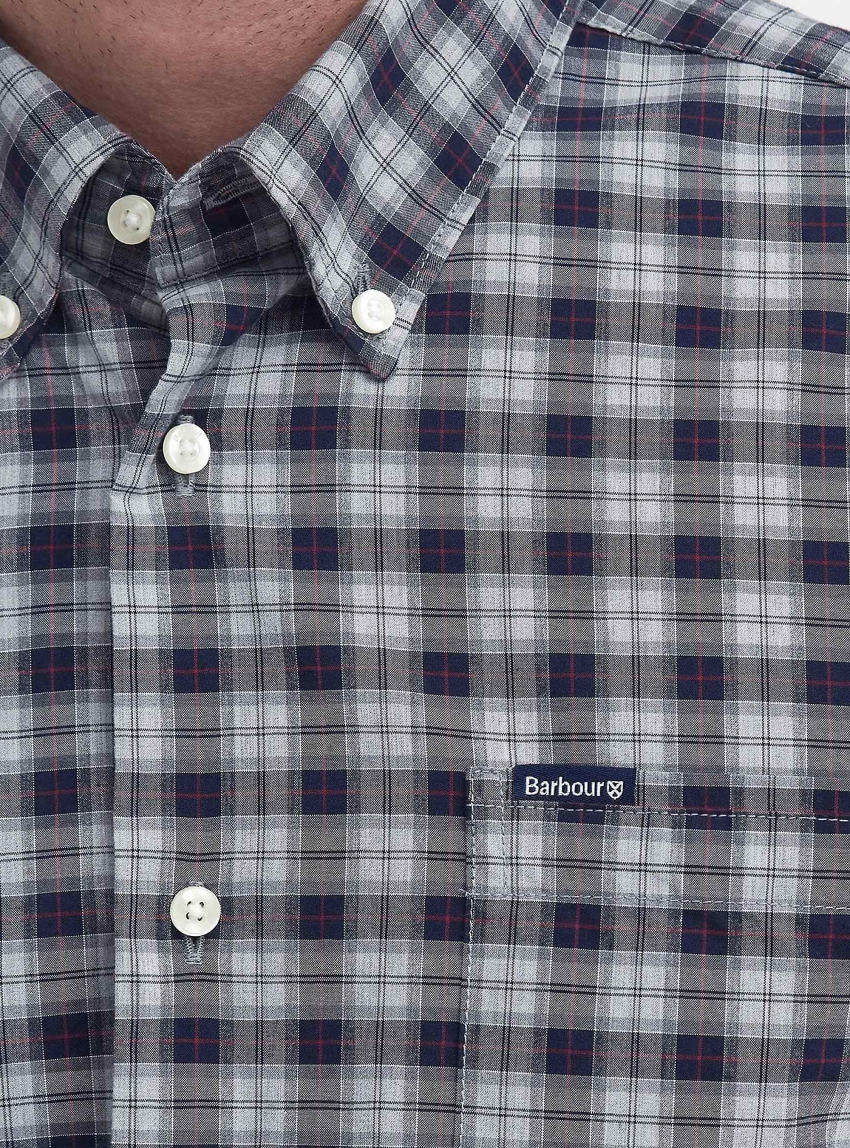 Barbour Lomond Tailored Tartan Shirt - Grey