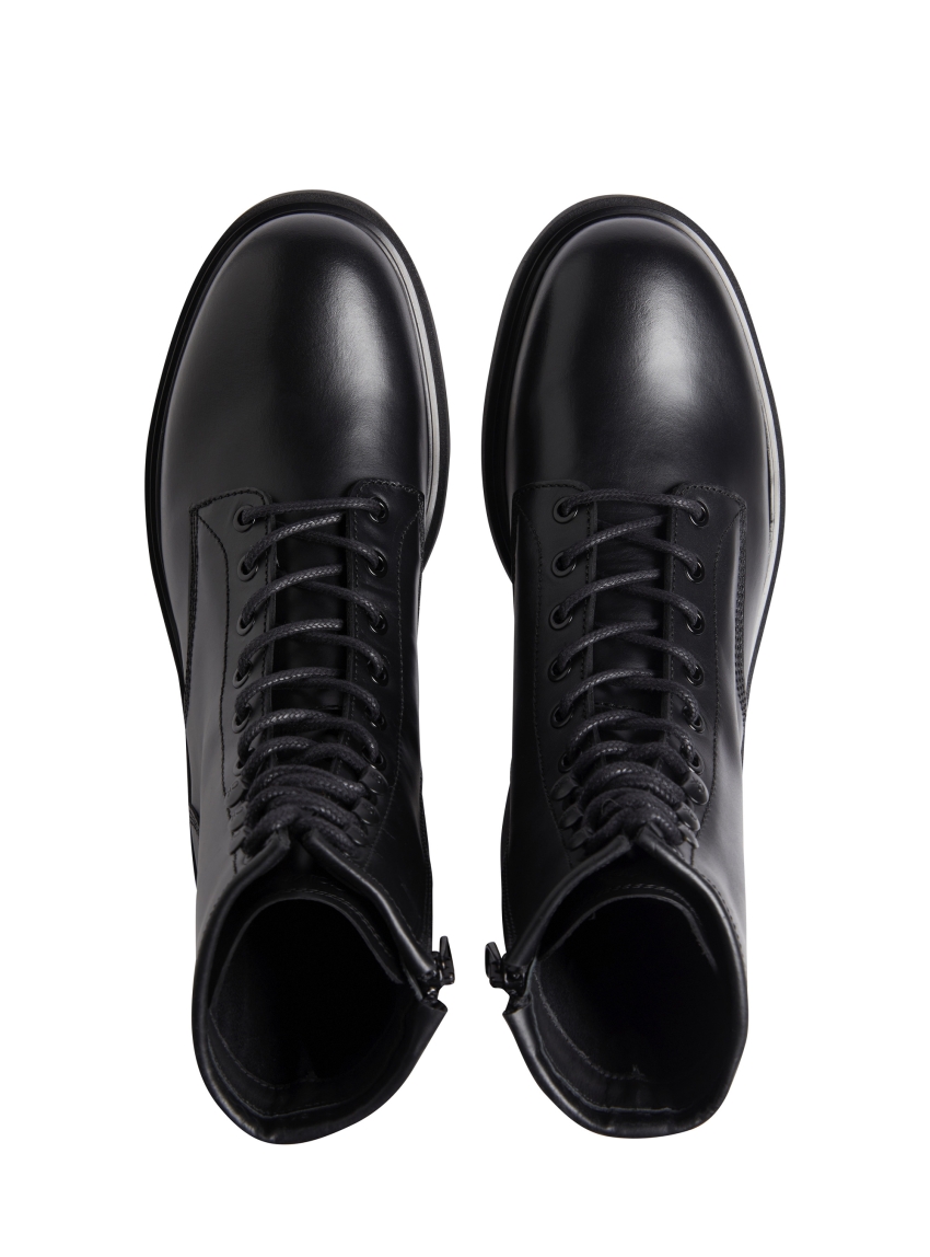 Calvin Klein Lace Up Boots - Black