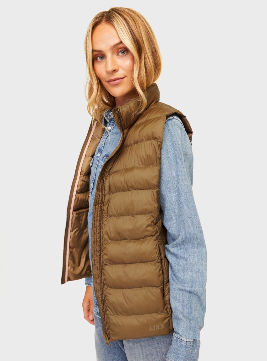 JJXX Nora Lightweight Vest - Chestnut